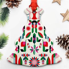 Abstract Peacock Ornament (christmas Tree)  by Nexatart