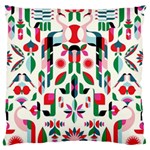 Abstract Peacock Standard Flano Cushion Case (One Side) Front