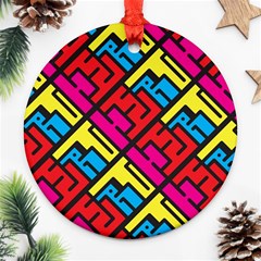 Hert Graffiti Pattern Ornament (round) by Nexatart