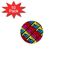 Hert Graffiti Pattern 1  Mini Buttons (10 Pack)  by Nexatart