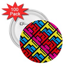 Hert Graffiti Pattern 2 25  Buttons (100 Pack)  by Nexatart