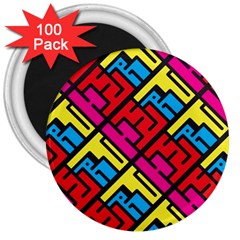 Hert Graffiti Pattern 3  Magnets (100 Pack) by Nexatart