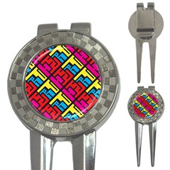 Hert Graffiti Pattern 3-in-1 Golf Divots by Nexatart