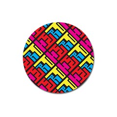 Hert Graffiti Pattern Magnet 3  (round) by Nexatart