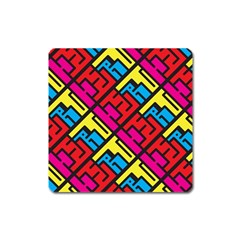 Hert Graffiti Pattern Square Magnet by Nexatart