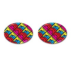 Hert Graffiti Pattern Cufflinks (oval) by Nexatart