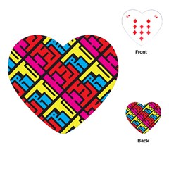 Hert Graffiti Pattern Playing Cards (heart)  by Nexatart