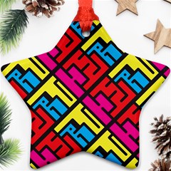 Hert Graffiti Pattern Star Ornament (two Sides) by Nexatart