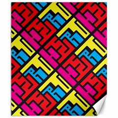 Hert Graffiti Pattern Canvas 8  X 10  by Nexatart