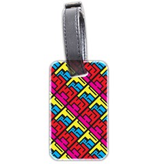 Hert Graffiti Pattern Luggage Tags (two Sides) by Nexatart