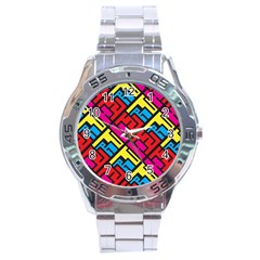 Hert Graffiti Pattern Stainless Steel Analogue Watch by Nexatart