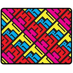 Hert Graffiti Pattern Double Sided Fleece Blanket (medium)  by Nexatart