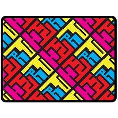 Hert Graffiti Pattern Double Sided Fleece Blanket (large)  by Nexatart