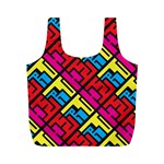 Hert Graffiti Pattern Full Print Recycle Bags (M)  Back