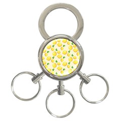 Lemons Pattern 3-ring Key Chains by Nexatart