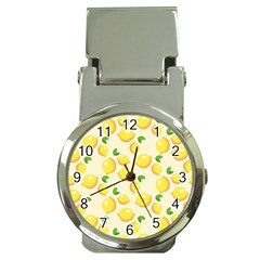 Lemons Pattern Money Clip Watches by Nexatart