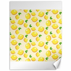 Lemons Pattern Canvas 36  X 48  