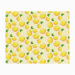 Lemons Pattern Small Glasses Cloth (2-side) by Nexatart