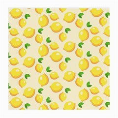 Lemons Pattern Medium Glasses Cloth (2-side) by Nexatart