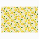 Lemons Pattern Large Glasses Cloth Front