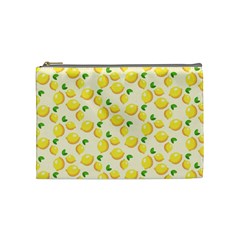 Lemons Pattern Cosmetic Bag (medium)  by Nexatart