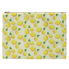 Lemons Pattern Cosmetic Bag (xxl)  by Nexatart