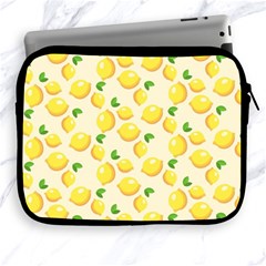 Lemons Pattern Apple Ipad 2/3/4 Zipper Cases by Nexatart