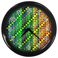 Patterns For Wallpaper Wall Clocks (black) by Nexatart