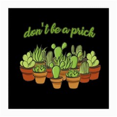 Cactus - Dont Be A Prick Medium Glasses Cloth by Valentinaart