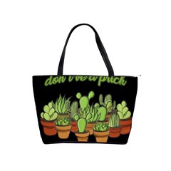 Cactus - Dont Be A Prick Shoulder Handbags by Valentinaart