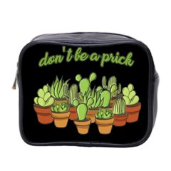 Cactus - Dont Be A Prick Mini Toiletries Bag 2-side by Valentinaart