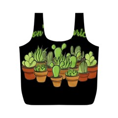 Cactus - Dont Be A Prick Full Print Recycle Bags (m)  by Valentinaart