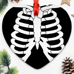 X Ray Heart Ornament (two Sides) by Valentinaart