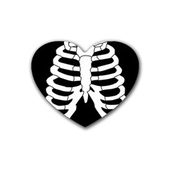 X Ray Rubber Coaster (heart) 