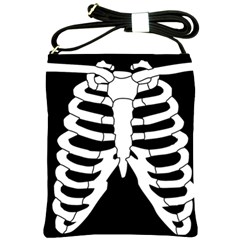 X Ray Shoulder Sling Bags by Valentinaart