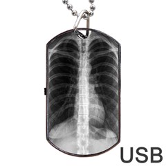 X Ray Dog Tag Usb Flash (one Side) by Valentinaart