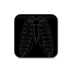 X Ray Rubber Coaster (square)  by Valentinaart