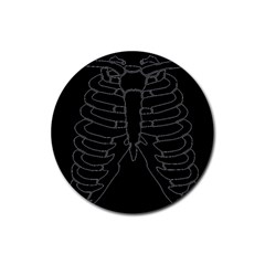 X Ray Rubber Round Coaster (4 Pack)  by Valentinaart