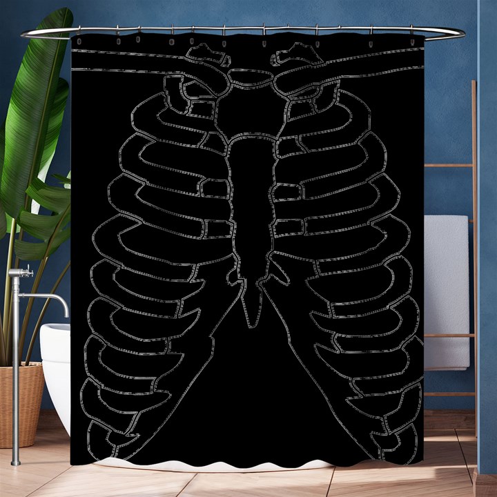 X Ray Shower Curtain 60  x 72  (Medium) 