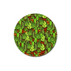 Cactus Magnet 3  (round) by Valentinaart