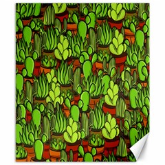 Cactus Canvas 8  X 10  by Valentinaart