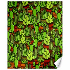 Cactus Canvas 16  X 20   by Valentinaart