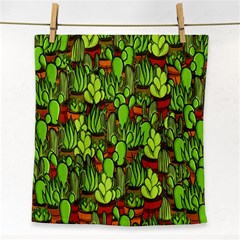 Cactus Face Towel by Valentinaart