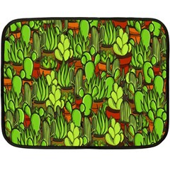 Cactus Fleece Blanket (mini) by Valentinaart