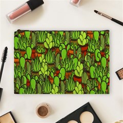 Cactus Cosmetic Bag (large)  by Valentinaart