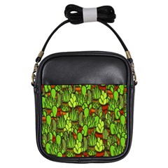 Cactus Girls Sling Bags by Valentinaart