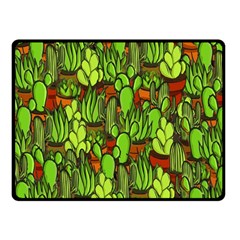 Cactus Fleece Blanket (small) by Valentinaart