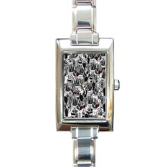 Cactus Rectangle Italian Charm Watch by Valentinaart