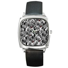 Cactus Square Metal Watch by Valentinaart