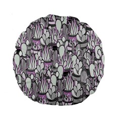 Cactus Standard 15  Premium Round Cushions by Valentinaart